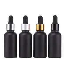 10Ml 15Ml 30Ml Frosted Matte Black Essential Oil Glass Dropper Bottles